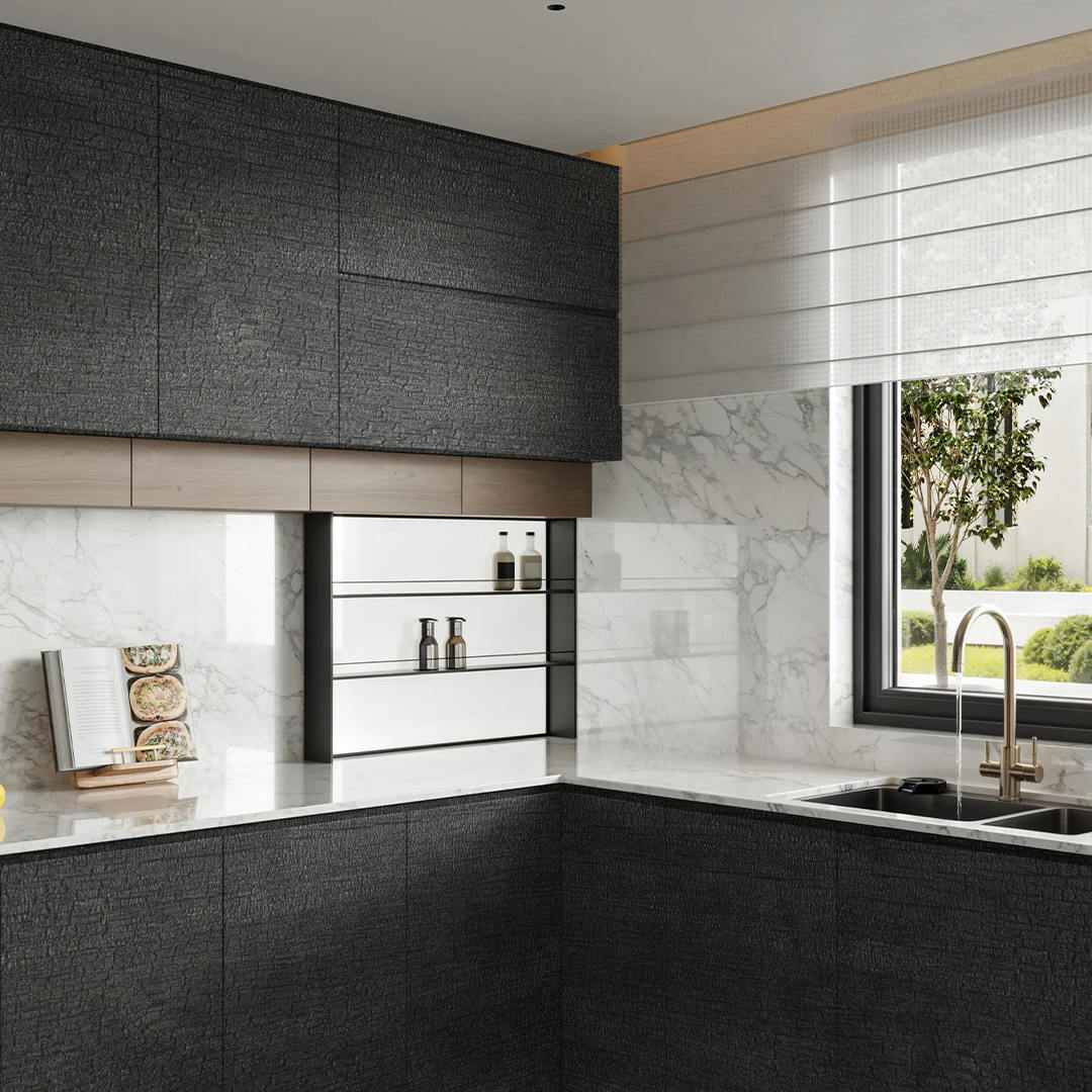 Panel de textura carbonizada ZS02 - 3D
