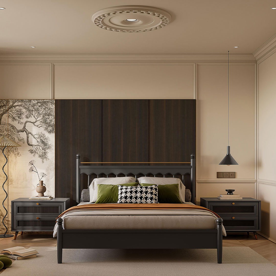 Panel con textura de veta de madera profunda ZZ15, natural