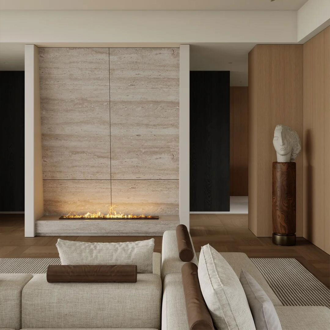 Panel de travertino sincronizado SZ07 - Natural